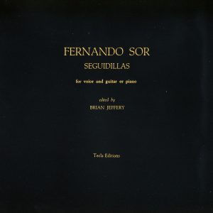 Sor: Seguidillas (voice and guitar)