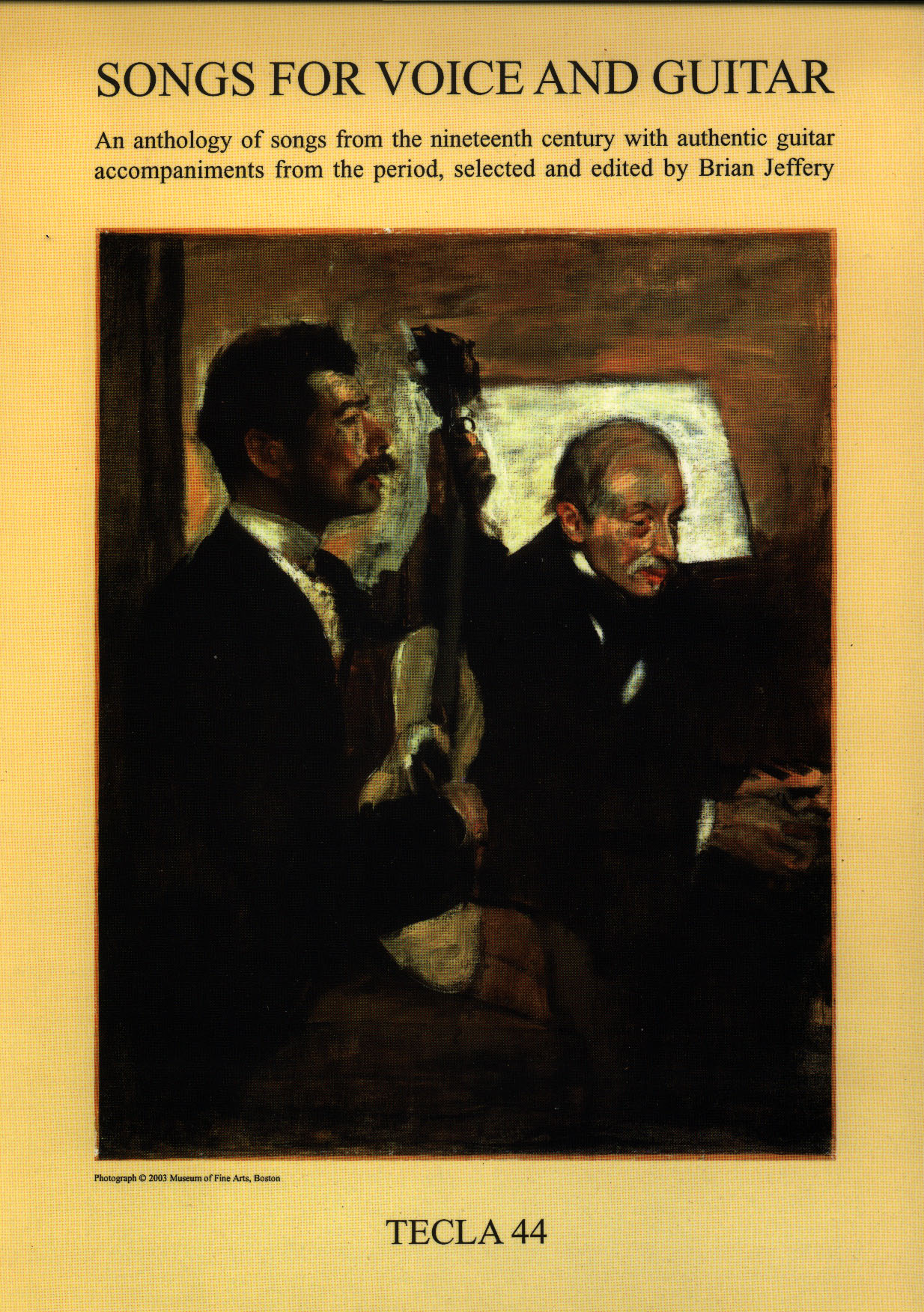 Songs for Voice and Guitar as a printed book paperbound