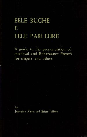Brian Jeffery: Bele Buche e Bele Parleure as a digital download (pdf)