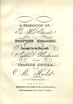 Matthias von Holst: Scottish Melodies as a digital download (pdf)