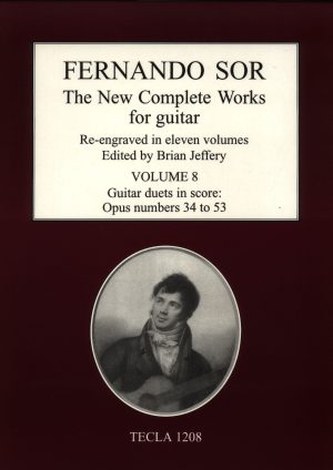 Fernando Sor: New Complete Works for Guitar Volume 8